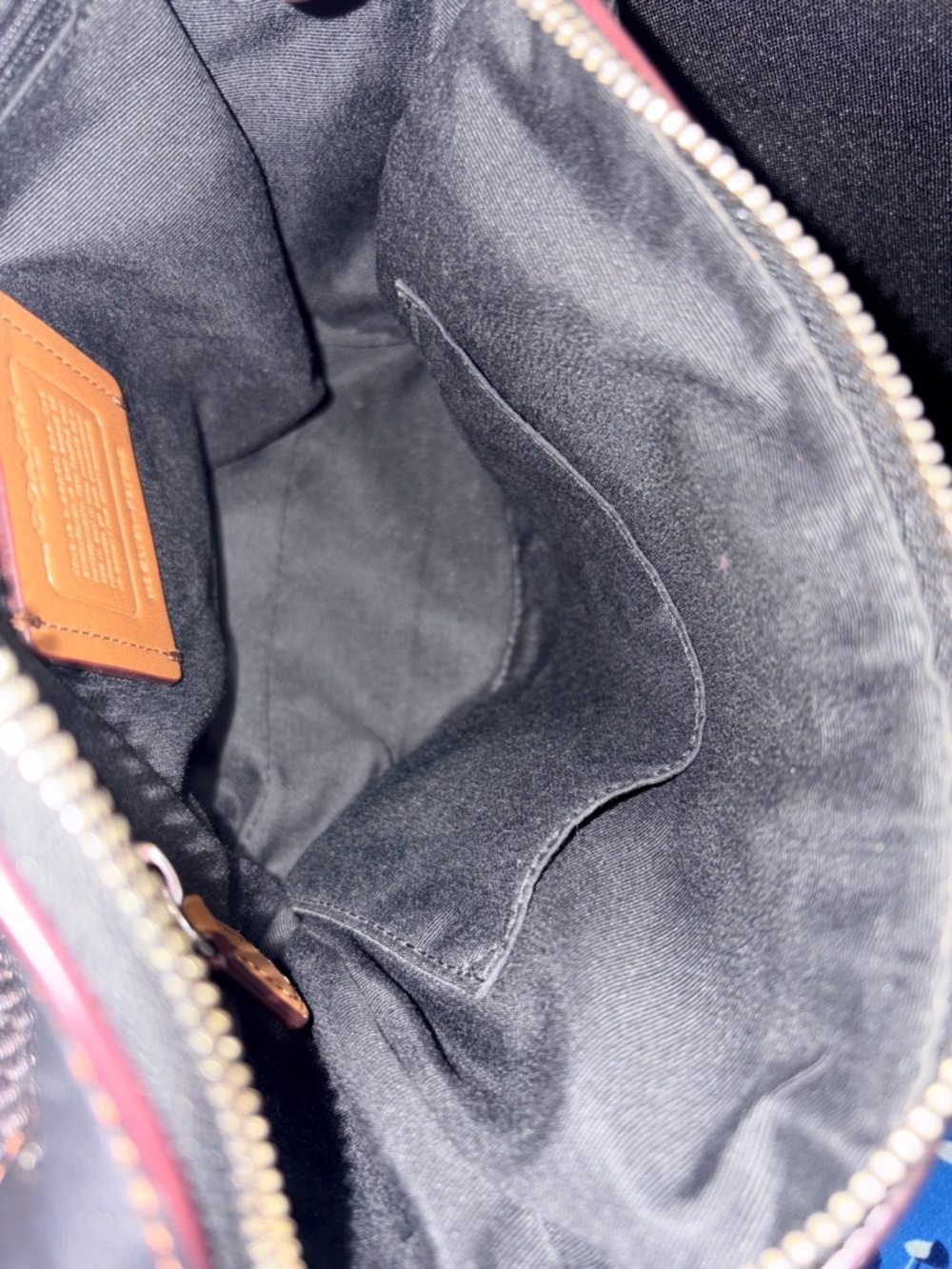 Coach Black Woven Leather Satchel - Coach - Picture 14 of 14